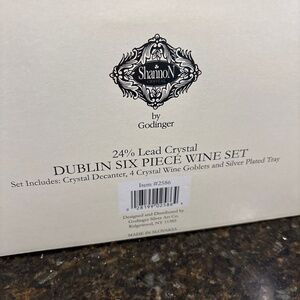 Shannon Crystal Dublin 6 piece wine set